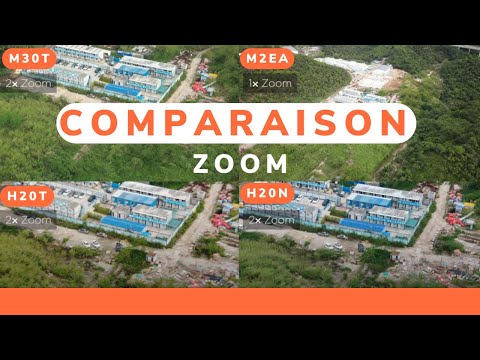 Comparaison Zoom - DJI M30T vs DJI M2EA vs Zenmuse H20T vs Zenmuse H20N