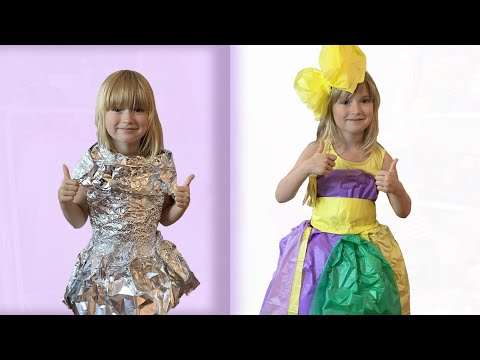 Diana makes a new Dress for Princess Party - Cool DIY Ideas