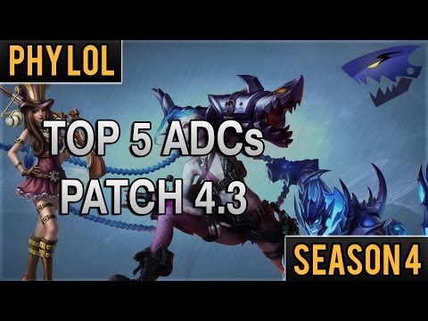 Top 5 ADCs Patch 4.3 - How to Play, Build and Play Against Them
