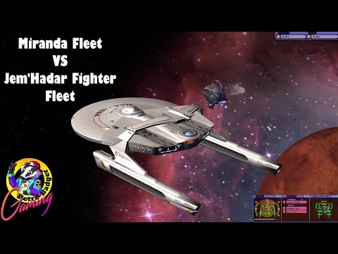 Miranda Fleet VS Jem'Hadar Fighter Fleet | Star Trek Ship Battle | Bridge Commander |