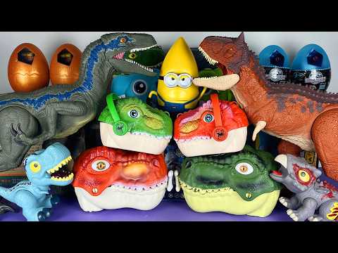 Jurassic World Unboxing Review Asmr Dinosaur T-rex Mosasaurus BIG ZURU Smashers 35+ Dino Eggs