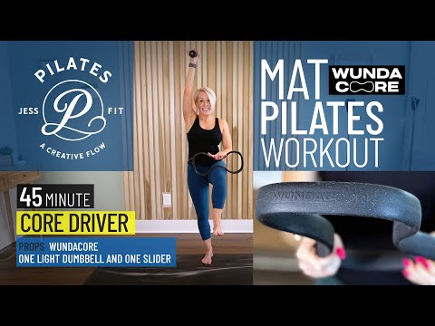 Mat Pilates 45 Minute WundaCore Workout - Core Driver by JessPFit