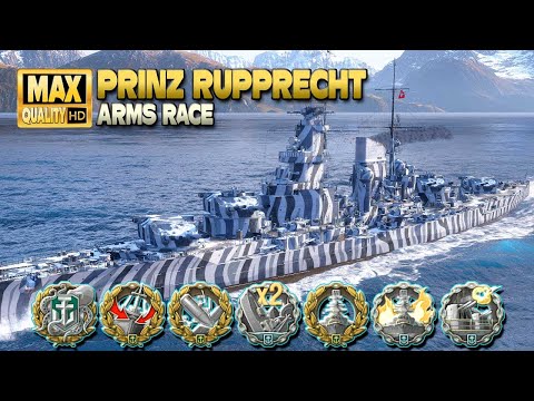 Successful first battleship Prinz Rupprecht game - World of Warships
