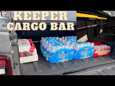 Jeep Gladiator Mojave - The BEST Way to Keep Your Cargo locked in place - Keeper Cargo Bar!