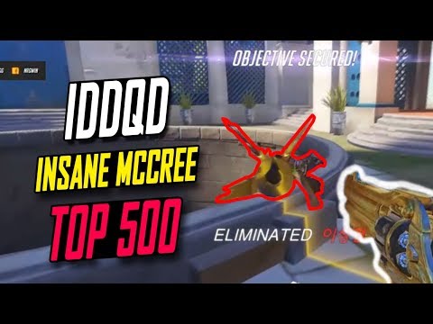 NRG IDDQD IMPOSSIBLE MCCREE!! BEST MCCREE? [ OVERWATCH SEASON 6 TOP 500 ]