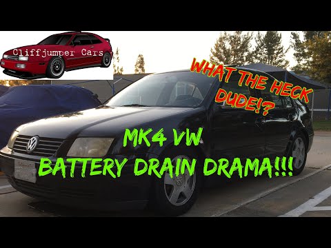 My Mk4 VW has a crazy Battery Drain