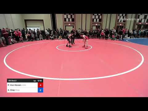 88 Kg Rr Rnd 2 - Peyton Van Hoven, Legacy Wrestling Vs Xavier Diaz, Pennsylvania Fe85