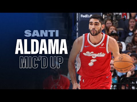Santi Aldama Mic'd Up | Grizzlies vs. Pistons
