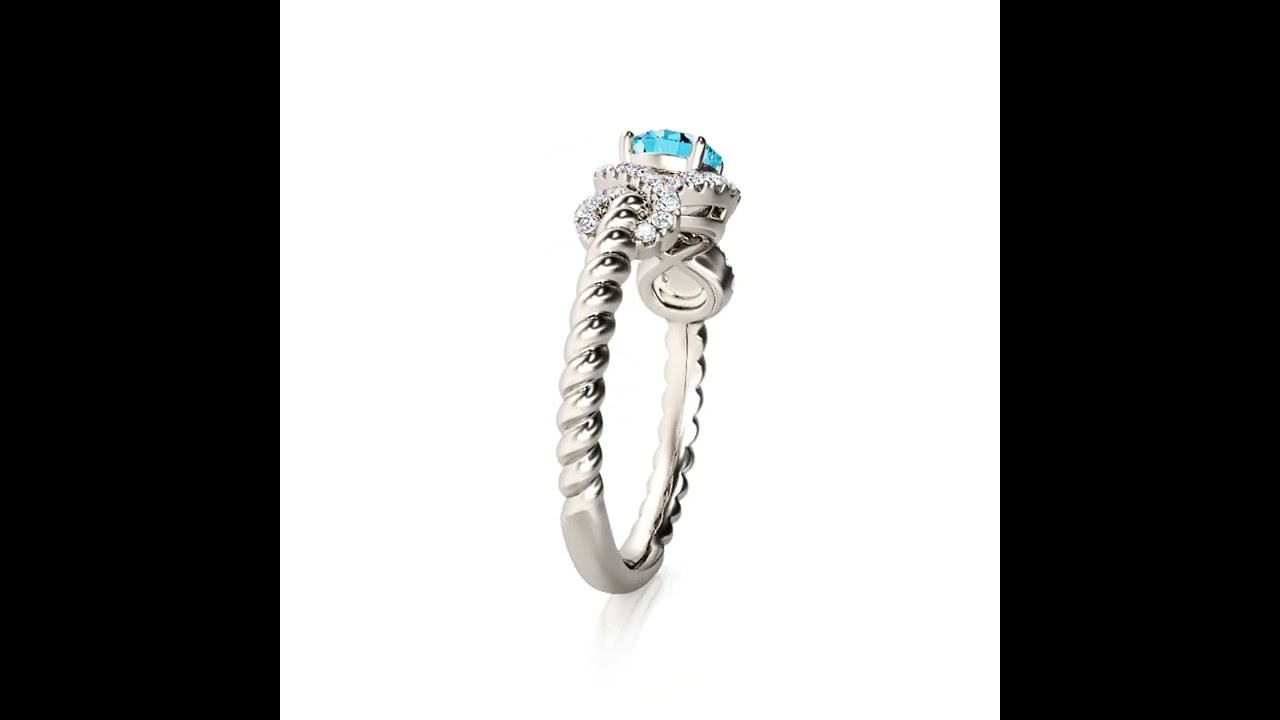 Twist and Shout with the Round Cut Twisted Infinity Ring!