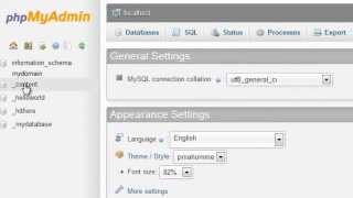 Exporting MySQL databases and tables using phpMyAdmin