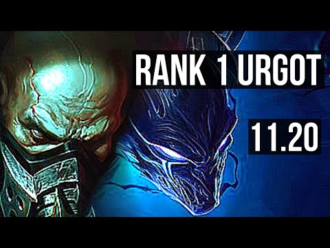 URGOT vs NOCTURNE (TOP) | Rank 1 Urgot, 13/3/12, 400+ games, Rank 16 | BR Challenger | v11.20