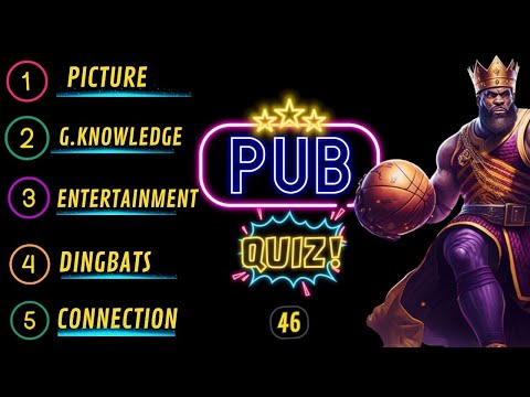 Pub Quiz Showdown: Test Your Knowledge! Pub Quiz 5 Rounds. No 46