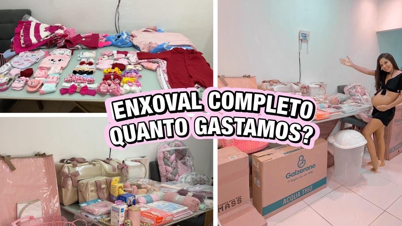 ENXOVAL COMPLETO DA BEBÊ COM PREÇOS , ROUPA E QUANTIDADE!