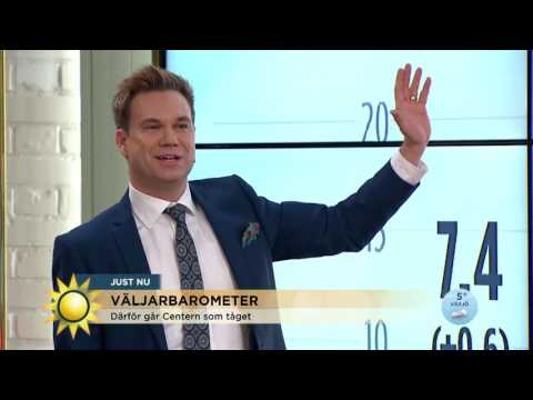 Ny rekordsiffra för Centerpartiet - Nyhetsmorgon (TV4)