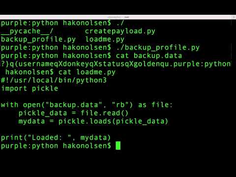 Python Insecure Deserialization