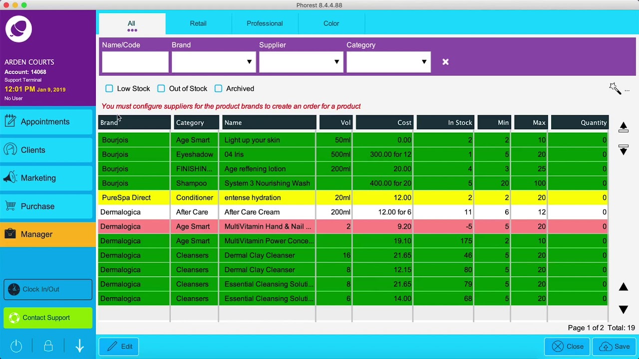 Create an Order: Managing Supplier Purchasing