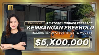 D14 Kembangan Freehold | Modern Renovated 3.5 Storey Corner Terrace | Ready To Move In Condition