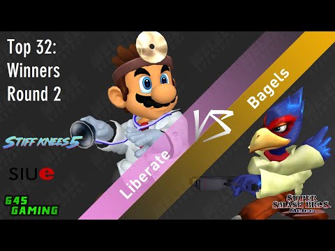 Stiff Knees 5 - Liberate (Dr. Mario) vs. Bagels (Falco) - SSBM - Top 32 - WR2
