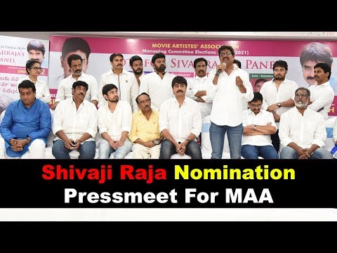 Shivaji Raja Nomination Pressmeet For MAA