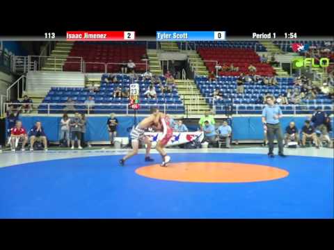 Junior 113 - Isaac Jimenez (Texas) vs. Tyler Scott (Oregon)