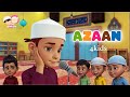 Azan for kids | Beautiful call to prayer | YouQaria Adhan | Ramadan Islamic cartoons for kids 🕌📢