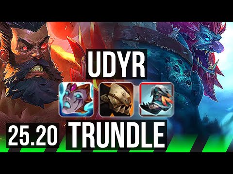 UDYR vs TRUNDLE (JGL) | Rank 5 Udyr, 52k DMG, 10/4/24 | NA Challenger | 25.20