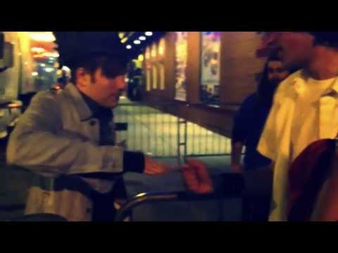 Patrick Stump and I playing Rock, Paper, Scissors