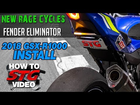 New Rage Cycles 2018 Suzuki GSX-R1000 Fender Eliminator Install | Sportbiketrackgear.com
