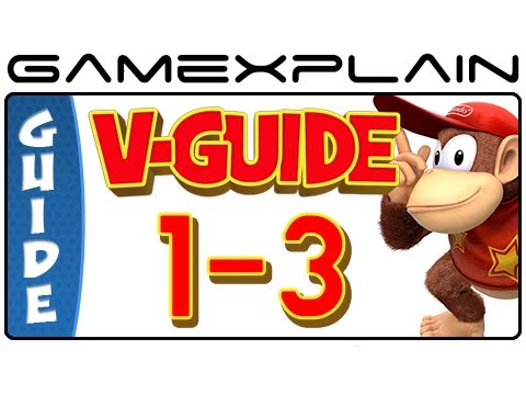 Donkey Kong Country: Tropical Freeze -  Canopy Chaos 1-3 Puzzle Pieces & KONG Letters Guide