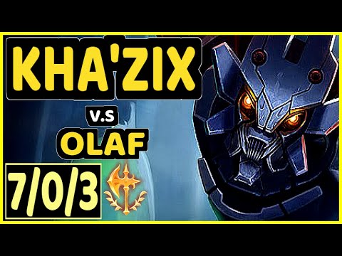 SYBOL (KHA'ZIX) vs OLAF - 7/0/3 KDA JUNGLE CHALLENGER GAMEPLAY - OC