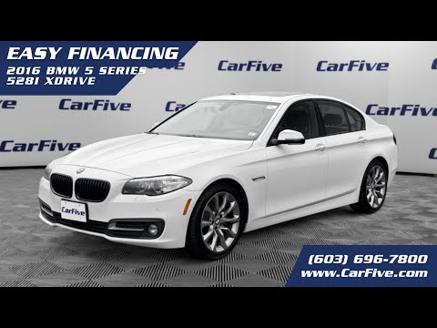 CarFive - White 2016 BMW 5 Series 528i xDrive Sedan - AWD - Gasoline - 5 Passengers.