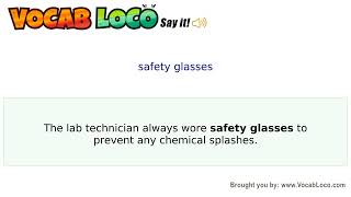 Video thumbnail for safety glasses
