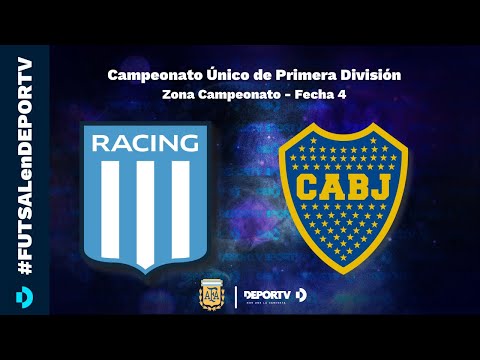 Boca Juniors vs Racing Club - Primera División Futsal - Zona Campeonato - Fecha 4 - #FUTSALenDEPORTV