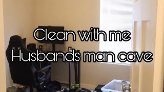 Cleaning Video | Clean My Husbands Man Cave With Me | Cleaning Motivation | Gospel Cleaning