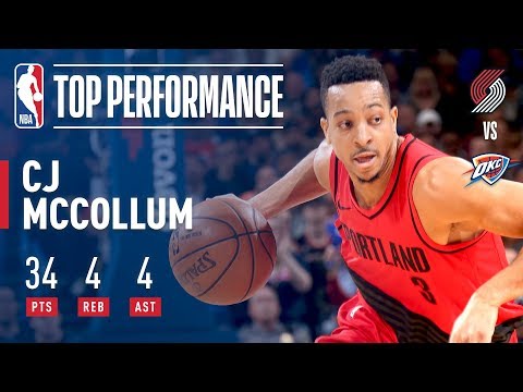 C.J. McCollum Comes Up Clutch Against The Thunder