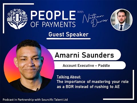 Ep.1 - Amarni Saunders - Growth from BDR to AE and the importance of embracing your time as a BDR