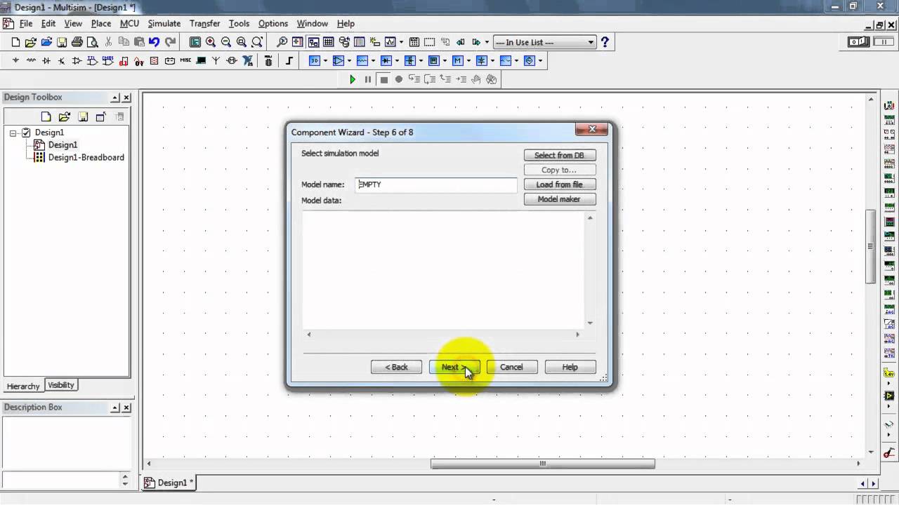 NI Multisim: Add ZVN3306A component to User Database