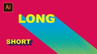 [일러스트레이터 강좌] 롱그림자 숏그림자만들기