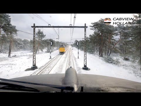 Sneeuw op 1 april.. serieus? Amersfoort - Apeldoorn - Deventer ICM 1529 1 april 2022