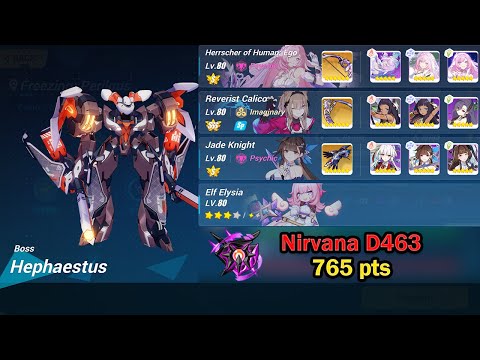 [Nirvana] Hephaestus (D463) 765 pts - HH(S1) RC JK(S2) | 3* Ely ELF - Honkai Impact 3rd