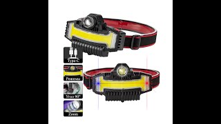 Налобний ліхтар Police BL-W685-LTS+COB (White+ RGB), Li-Ion