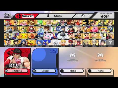 RoninX (Ryu) vs Greed (King Dedede, Fox) - Winners Round 1 - Shine or Die 2