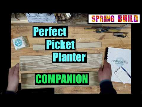 Easy Spring DIY Woodworking Project; The Perfect Picket Planter Companion