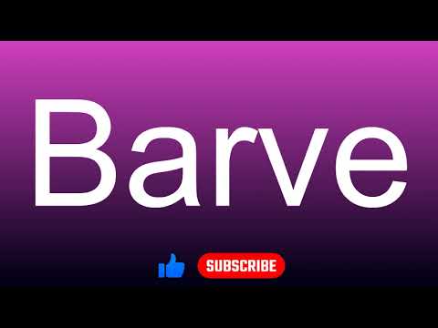 How to correctly pronounce - Barve