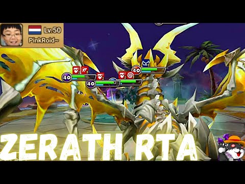The Power Of Pinkroid's Zerath (Light Dragon) In RTA  Summoners War