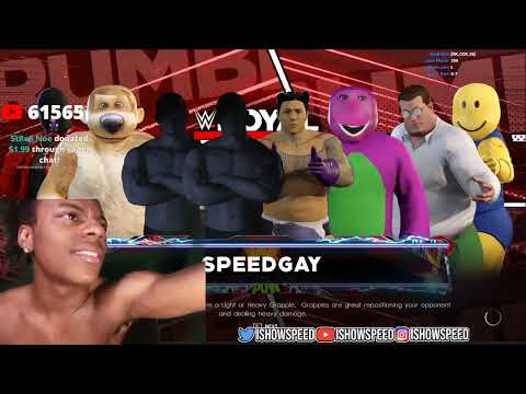 ISHOWSPEED PLAYS WWE 2K22 AGAIN (DELETED STREAM) PART 2