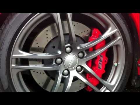 Audi R8 V8 Heffner Twin Turbo startup rev and take off