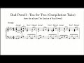 Bud Powell - Tea for Two (Compilation Take) (The Genius of Bud Powell, 1950) - Piano Transcription