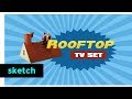 Klokko - Rooftop TV set | Sketch | Het Klokhuis