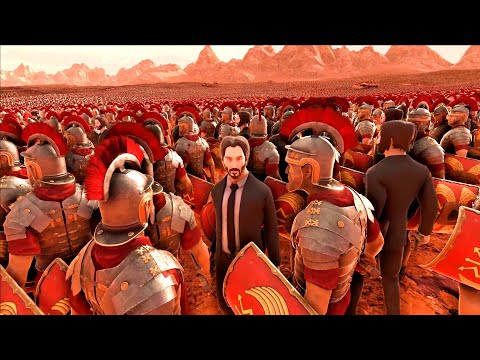 100 JOHN WICK AMBUSHED BY 1,000,000 ROMANS IN EGYPT | Ultimate Epic Battle Simulator 2 | UEBS2